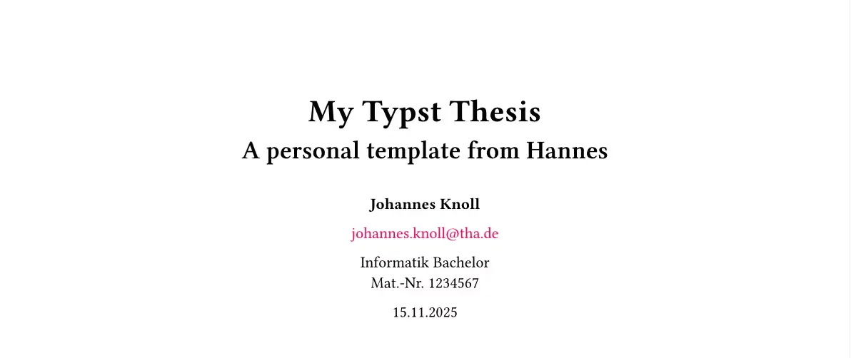 Erstellen und Veröffentlichen einer Typst-Vorlage